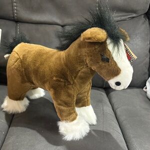 K&M International Stuffed Clydesdale